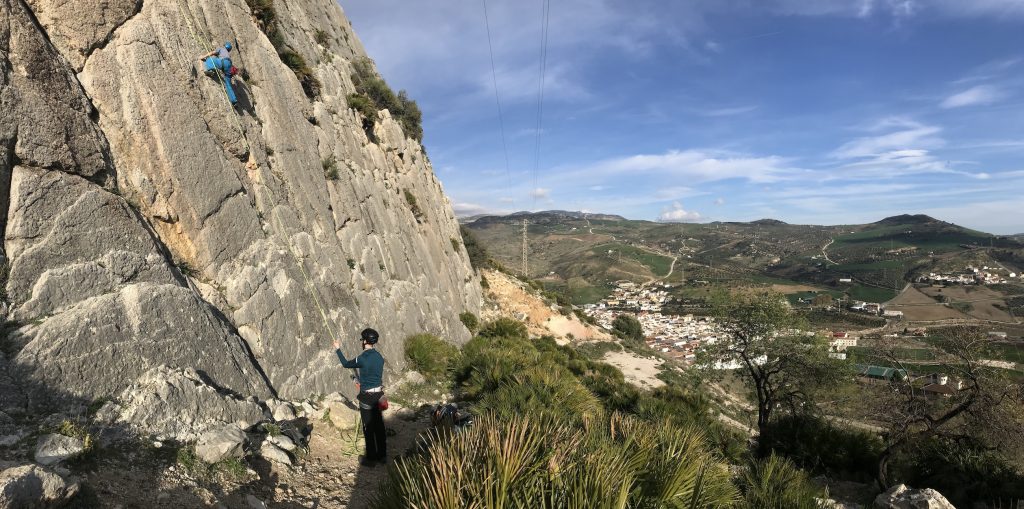 Die Kletterwände bei Valle de Abdalajis